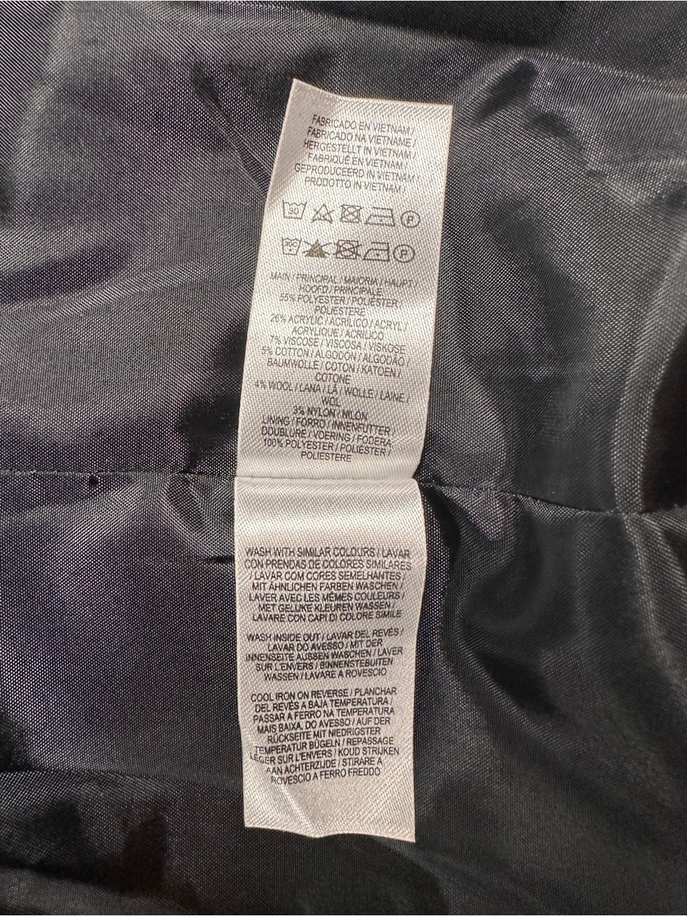 Primark Red Navy Tartan Plaid Long Coat Women’s US 8 - Picture 8 of 8